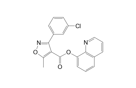 8-Quinolinyl 3-(3-chlorophenyl)-5-methyl-4-isoxazolecarboxylate