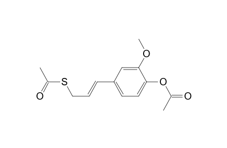 Ethanethioic acid, S-[3-[4-(acetyloxy)-3-methoxyphenyl]-2-propenyl]ester, (E)-