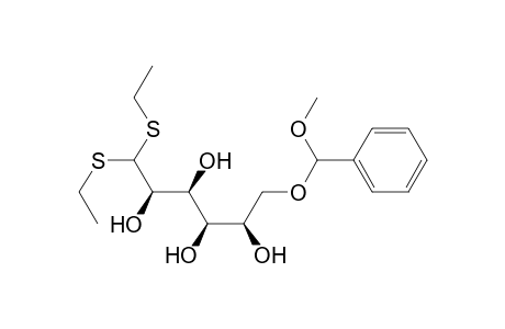 D-Glucose, 6-O-(methoxyphenylmethyl)-, diethyl mercaptal