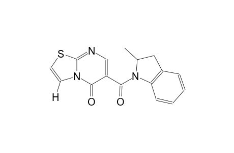 5H-thiazolo[3,2-a]pyrimidin-5-one, 6-[(2,3-dihydro-2-methyl-1H-indol-1-yl)carbonyl]-