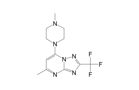 5-METHYL-7-(4-METHYLPIPERAZIN-1-YL)-2-(TRIFLUOROMETHYL)-[1,2,4]-TRIAZOLO-[1,5-A]-PYRIMIDINE