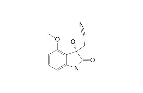 (+)-(S)-2-(3-HYDROXY-4-METHOXY-2-OXOINDOLIN-3-YL)-ACETONITRILE