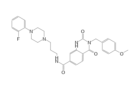 N-{3-[4-(2-fluorophenyl)-1-piperazinyl]propyl}-3-(4-methoxybenzyl)-2,4-dioxo-1,2,3,4-tetrahydro-7-quinazolinecarboxamide