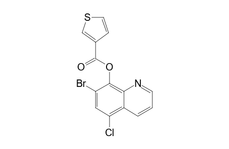 3-Thiophenecarboxylic acid, 7-bromo-5-chloro-8-quinolinyl ester