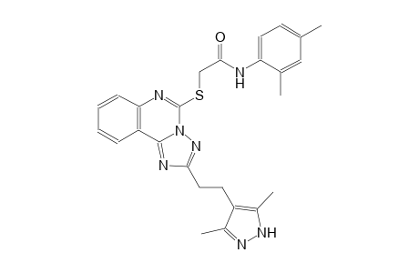 acetamide, N-(2,4-dimethylphenyl)-2-[[2-[2-(3,5-dimethyl-1H-pyrazol-4-yl)ethyl][1,2,4]triazolo[1,5-c]quinazolin-5-yl]thio]-