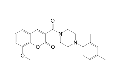 3-[4-(2,4-dimethylphenyl)piperazin-1-yl]carbonyl-8-methoxy-chromen-2-one