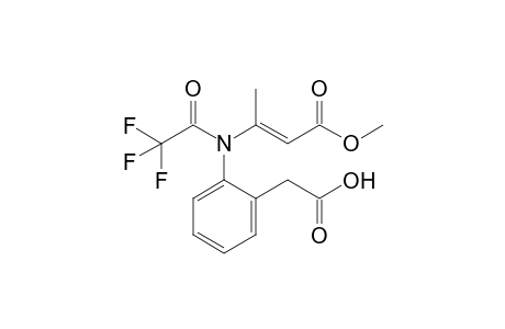 N-(2-Methoxycarbonyl-1-methylvinyl)-N-trifluoroacetyl-2-aminophenylacetic acid
