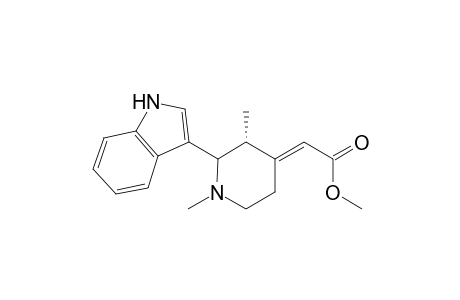 Methyl 2-(3-indolyl)-1,3.alpha.-dimethyl-.delta.(4,.alpha.)-piperideine-4-acetate