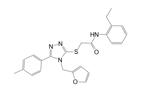 N-(2-ethylphenyl)-2-{[4-(2-furylmethyl)-5-(4-methylphenyl)-4H-1,2,4-triazol-3-yl]sulfanyl}acetamide
