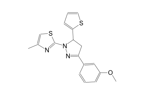 thiazole, 2-[4,5-dihydro-3-(3-methoxyphenyl)-5-(2-thienyl)-1H-pyrazol-1-yl]-4-methyl-