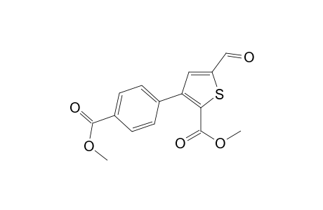 Methyl 5-formyl-3-[4'-(methoxycarbonyl)phenyl]thiophene-2-carboxylate
