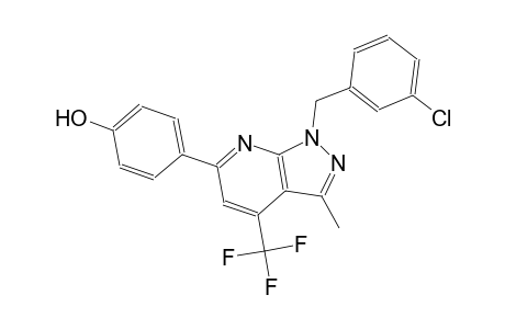 phenol, 4-[1-[(3-chlorophenyl)methyl]-3-methyl-4-(trifluoromethyl)-1H-pyrazolo[3,4-b]pyridin-6-yl]-