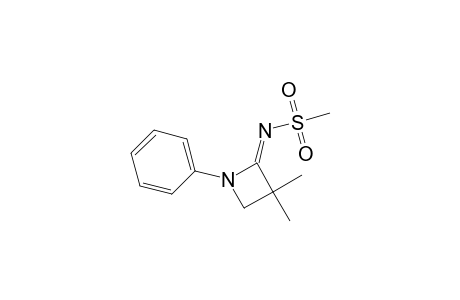 (NE)-N-(3,3-dimethyl-1-phenyl-2-azetidinylidene)methanesulfonamide