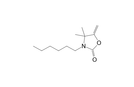 3-Hexyl-4,4-dimethyl-5-methylene-2-oxazolidinone