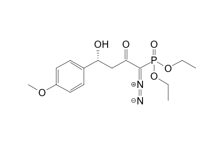 Diethyl (4R)-1-Diazo-4-hydroxy-4-(4-methoxyphenyl)-2-oxobutylphosphonate