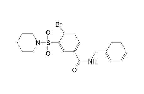 N-benzyl-4-bromo-3-(1-piperidinylsulfonyl)benzamide