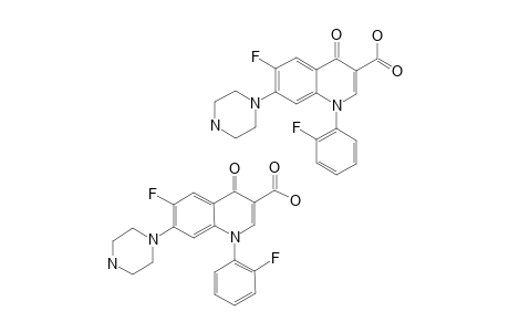 1-(2-FLUOROPHENYL)-6-FLUORO-7-PIPERAZINYL-4-OXO-1,4-DIHYDRO-QUINOLINE-3-CARBOXYLIC-ACID