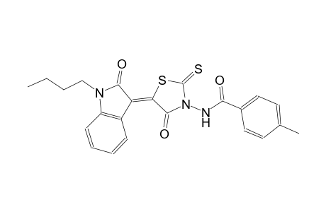 benzamide, N-[(5Z)-5-(1-butyl-1,2-dihydro-2-oxo-3H-indol-3-ylidene)-4-oxo-2-thioxothiazolidinyl]-4-methyl-