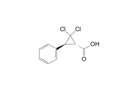 (-)-(1S,3S)-2,2-dichloro-3-phenylcyclopropanecarboxylic acid