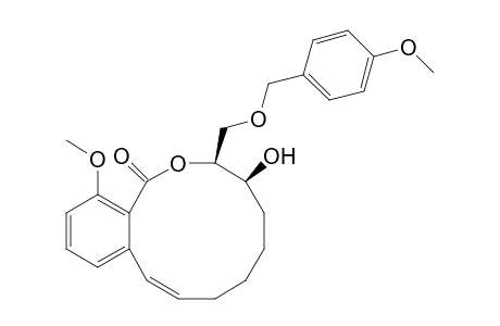 (3S,4S)-4-Hydroxy-14-methoxy-3-{[(4-methoxybenzyl)oxy]methyl}-3,4,5,6,7,8-hexahydro-1H-2-benzoxacyclododecin-1-one