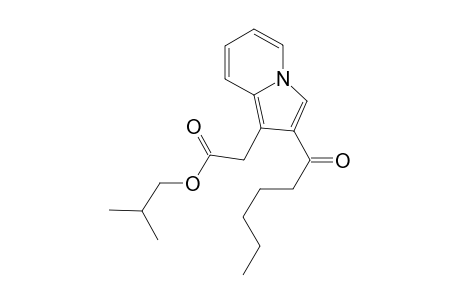 Isobutyl 2-(2-hexanoylindolizin-1-yl)acetate