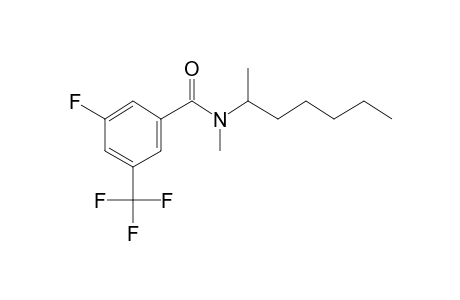 Benzamide, 3-fluoro-5-trifluoromethyl-N-methyl-N-(hept-2-yl)-