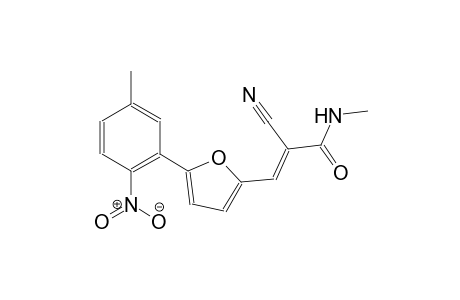 (2E)-2-cyano-N-methyl-3-[5-(5-methyl-2-nitrophenyl)-2-furyl]-2-propenamide