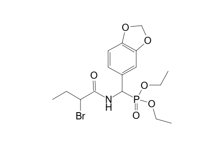 Diethyl .alpha.-(2-Bromobutoylamino)-3,4-methylenedioxybenzylphosphonate isomer