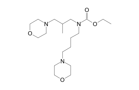 Ethyl N-[2-methyl-3-(morpholin-4'-yl)propyl]-N-[4-morpholin-4"-yl)butyl]-carbamate