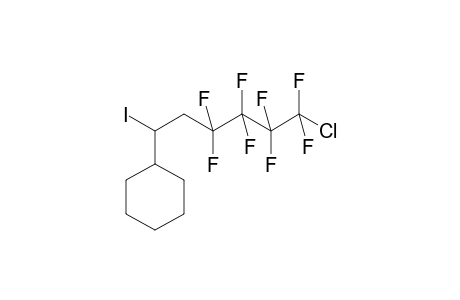 (6-Chloro-3,3,4,4,5,5,6,6-octafluoro-1-iodohexyl)-cyclohexane