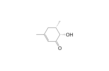 2-Cyclohexen-1-one, 6-hydroxy-3,5-dimethyl-, cis-