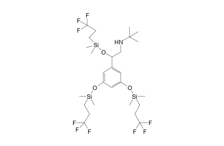 N-(2-(3,5-bis((dimethyl(3,3,3-trifluoropropyl)silyl)oxy)phenyl)-2-((dimethyl(3,3,3-trifluoropropyl)silyl)oxy)ethyl)-2-methylpropan-2-amine