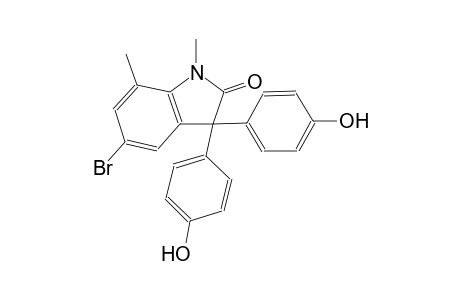 5-bromo-3,3-bis(4-hydroxyphenyl)-1,7-dimethyl-1,3-dihydro-2H-indol-2-one