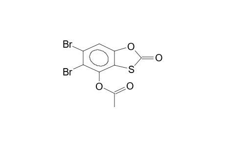 4-acetoxy-5,6-dibromooxobenzo[d]oxathiol-2-one