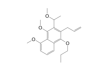 Naphthalene, 4,5-dimethoxy-3-(1-methoxyethyl)-2-(2-propenyl)-1-propoxy-