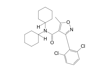 3-(2,6-dichlorophenyl)-N,N-dicyclohexyl-5-methyl-4-isoxazolecarboxamide