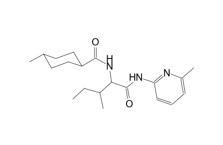 cyclohexanecarboxamide, 4-methyl-N-[2-methyl-1-[[(6-methyl-2-pyridinyl)amino]carbonyl]butyl]-