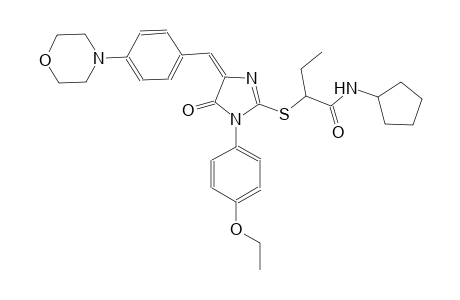 butanamide, N-cyclopentyl-2-[[(4E)-1-(4-ethoxyphenyl)-4,5-dihydro-4-[[4-(4-morpholinyl)phenyl]methylene]-5-oxo-1H-imidazol-2-yl]thio]-