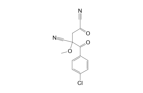 2-[(4-Chlorophenyl)carbonyl]-2-methoxy-4-oxopentanedinitrile