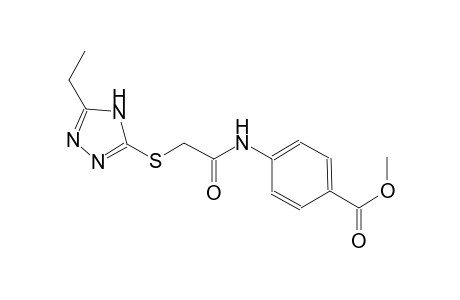 methyl 4-({[(5-ethyl-4H-1,2,4-triazol-3-yl)sulfanyl]acetyl}amino)benzoate