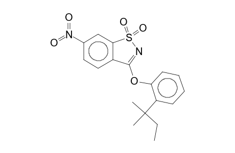 1,1-Dioxo-3-[2-(1-methyl-2-butyl)phenyloxy]-6-nitro-1,2-benzothiazole