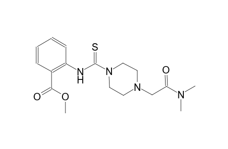 benzoic acid, 2-[[[4-[2-(dimethylamino)-2-oxoethyl]-1-piperazinyl]carbonothioyl]amino]-, methyl ester