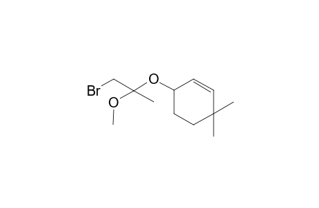 3,3-Dimethy-6-[1-methoxy-1-(bromomethyl)ethyloxy]cyclohexene