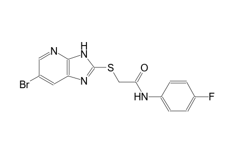 2-[(6-bromo-3H-imidazo[4,5-b]pyridin-2-yl)sulfanyl]-N-(4-fluorophenyl)acetamide