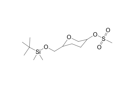 1,5-Anhydro-3,4-dideoxy-6-O-[(1,1-dimethyl)ethyldimethyl]silyl-2-O-(methanesulfonyl)-1,3,4-trideoxy-D-erythro-hexitol