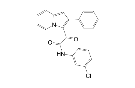 N-(3-chlorophenyl)-2-oxo-2-(2-phenylindolizin-3-yl)acetamide