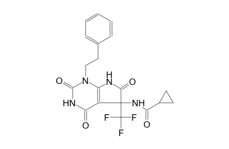 N-[2,4,6-trioxo-1-(2-phenylethyl)-5-(trifluoromethyl)-2,3,4,5,6,7-hexahydro-1H-pyrrolo[2,3-d]pyrimidin-5-yl]cyclopropanecarboxamide