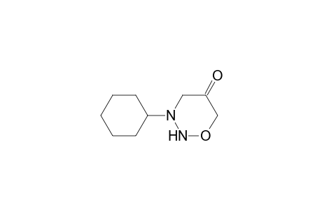 3-Cyclohexyl-1,2,3-oxadiazinan-5-one