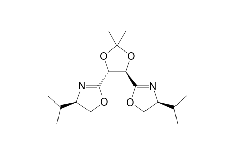 (-)-(4R,5R)-Bis[(S)-4-isopropyloxazilin-2-yl]-2,2-dimethyl-1,3-dioxolane