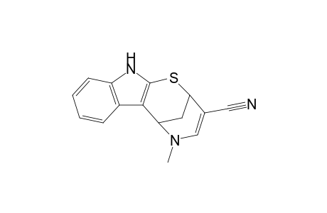 5-Methyl-2,5,6,11-tetrahydro-2,6-methano[1,5]thiazocino[2,3-b]indole-3-carbonitrile